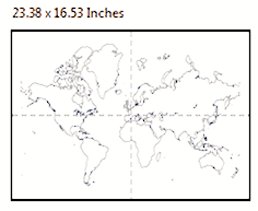 Download Big World Map Line Drawing