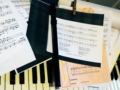Untidy song sheets